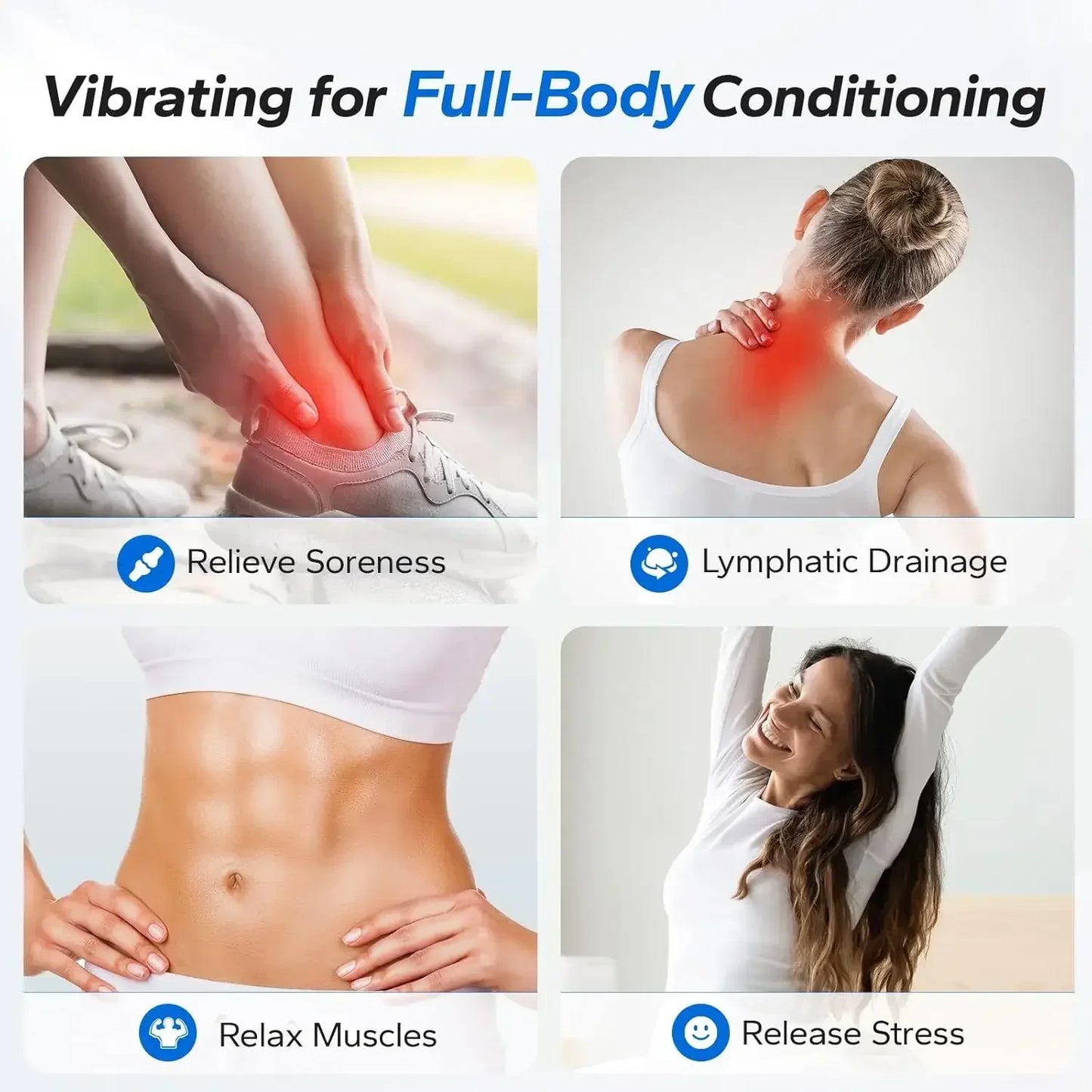 Vibration Plate for Full-Body Workouts at Home | Bluetooth Music