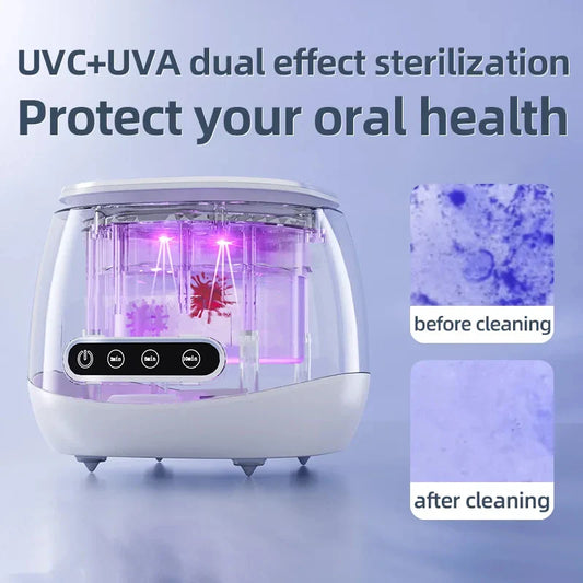 Ultrasonic Denture Cleaner with UV Disinfection | Professional Grade