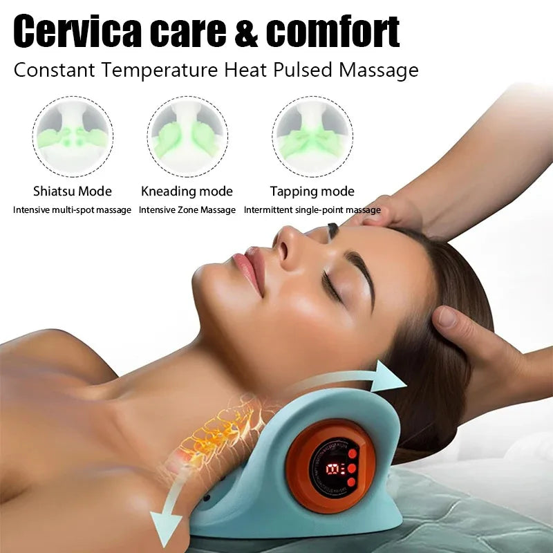 Ergonomic Electromuscular Heating Neck Massager