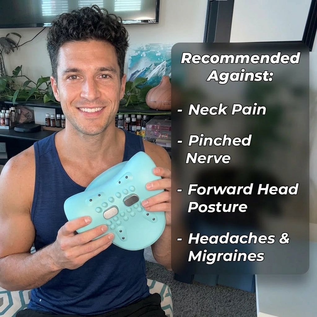 Ergonomic Electromuscular Heating Neck Massager
